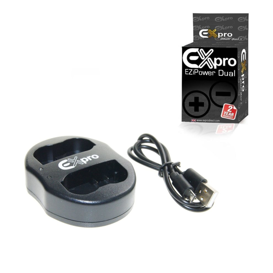 Ex-Pro Sony NP-FP30 50 BC-VW1 285 EZi-Power Dual USB Charger & Cable