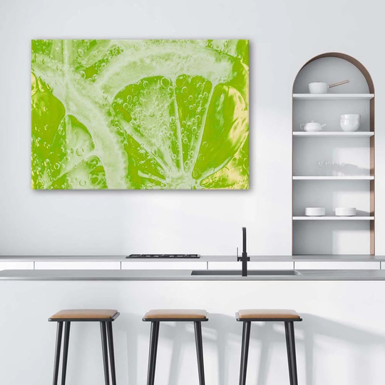 Canvas Print Lime In Green