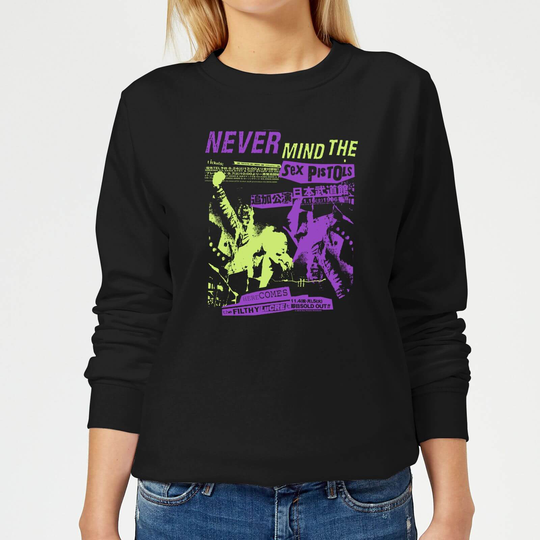 Sex Pistols Japan Tour Women's Sweatshirt - Black - XS - Black