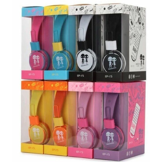 (White) Kids Over Ear Wired Headphones Headband Boy Girl Earphones Pink for iPad Tablet