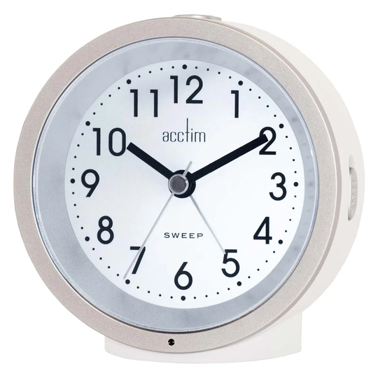 Acctim CK6072 Caleb Smartlite Sweep Alarm Clock White