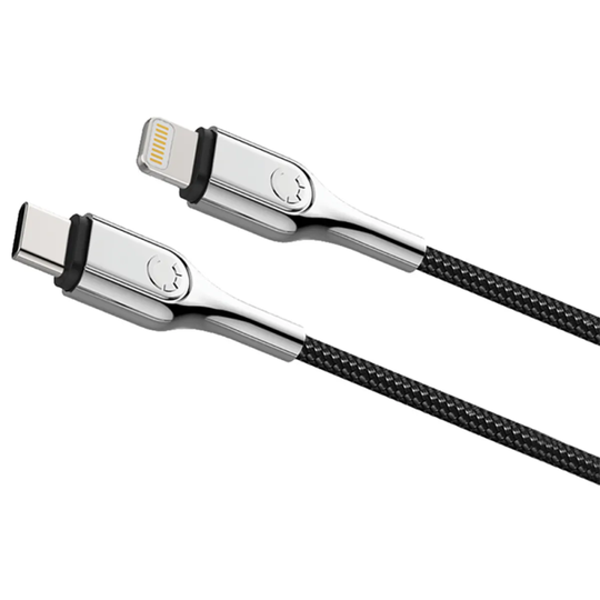 Cygnett Armoured Lightning to USB-C Cable 2M - Black
