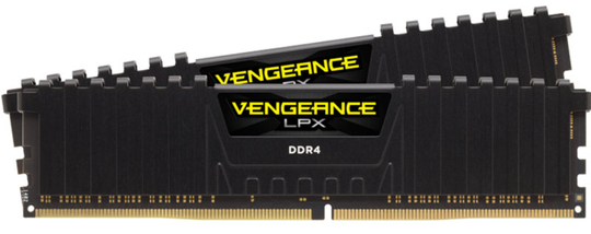 Corsair Vengeance LPX 16GB (2x8GB) DDR4 DRAM 2666MHz C16 Memory Kit - Black 1.2V