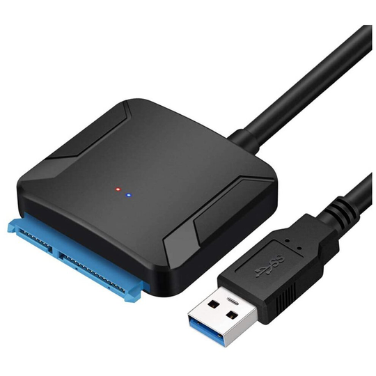 EasyULT USB 3.0 to SATA Adapter Cable, USB 3.0 to SATA Converter External Cable for 2.5" 3.5" SSD/HDD Drives, Support UASP SATA III (Does not include