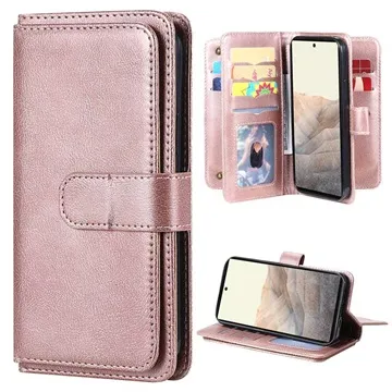 Multi-Card Slot Google Pixel 6 Wallet Case - Rose Gold