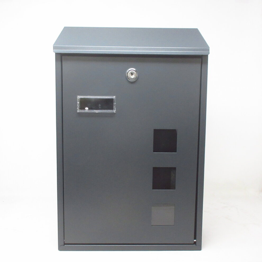 (Grey) Buckingham Large Steel Lockable Post Box