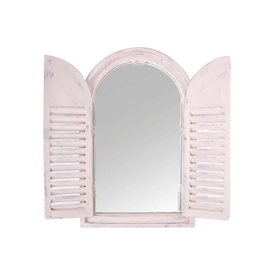 Esschert Design Shutter Mirror - White