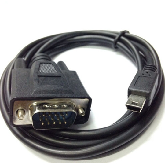 Mini USB Male 5 pin To VGA D-SUB 15 pins Male Adapter Cable For Mobile DVD EVD 1.5m