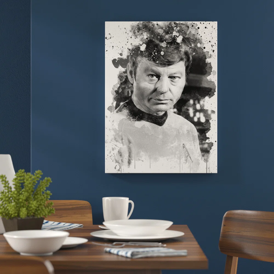 'Star Trek Deforest Kelley' Graphic Art Print Poster