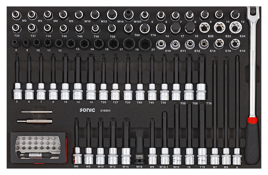Sonic Socket set 1/2", 105-piece 310501