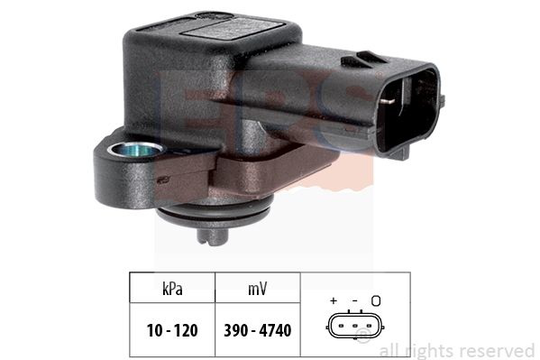 Air Pressure Sensor, height adaptation Made in Italy - OE Equivalent 1.993.042 EPS Facet 1993042