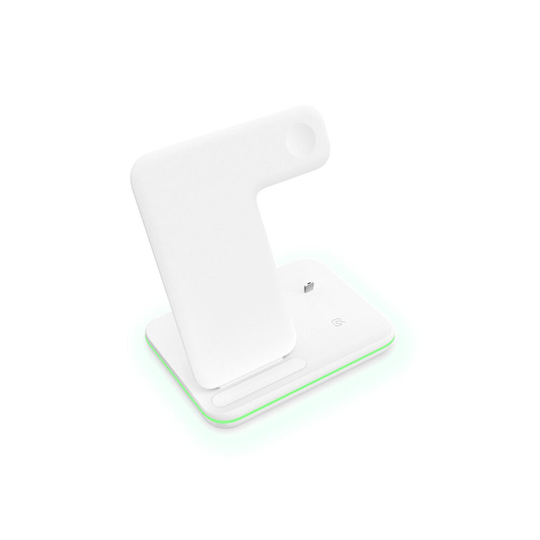 (White) Wireless Charger 3 in 1 Wireless Charging Station for Apple Watch/Airpods