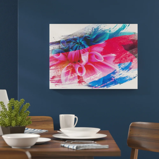'Flower Pink Blossom' Graphic Art Print Poster