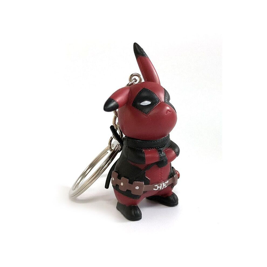 New 6cm Pokemon Pikachu Cosplay Display Cartoon Dolls Deadpool Figure Key Ring