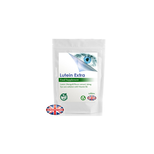Eye Health Lutein 50mg + Vitamin B2 Riboflavin (90 Tablets) UK (V)