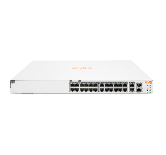 HPE Aruba Instant On 1960 24G 20p Class4 4p Class6 PoE 2XGT 2SFP+ 370W Switch - 24 Ports - Managed - Rack-mountable