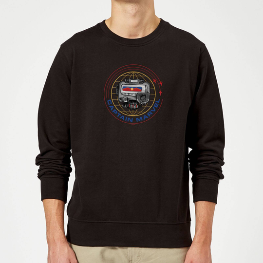 Captain Marvel Pager Sweatshirt - Black - L - Black