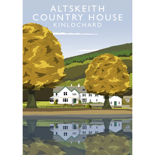 Altskeith Country House by Richard O'Neil - Graphic Art Print on Paper