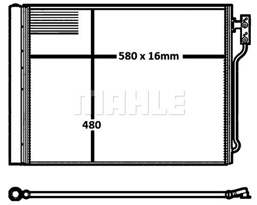 Condenser Air Conditioning 8FC351316-611 by BEHR