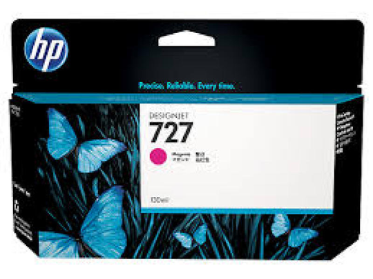 HP 727 Magenta Original Designjet Ink Cartridge - Standard Yield 130ml - B3P20A