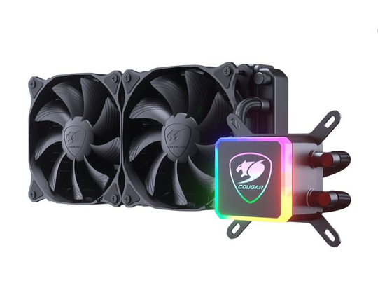 Cougar Aqua 240mm CPU Liquid Cooling with Addressable RGB and a Remote Controller