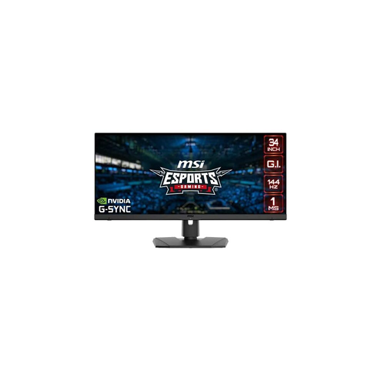 MSI Optix MPG341QR 2K IPS Gaming Monitor - 34 Inch, 21:9 UWQHD (3440 x 1440), IPS, 1ms, 144 Hz, HDR, G-Sync Compatible, DisplayPort, HDMI, W