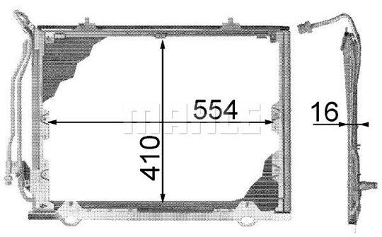Condenser Air Conditioning 8FC351038-451 by BEHR