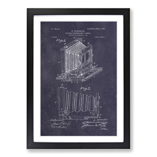 Camera Patent Dark - Picture Frame Painting