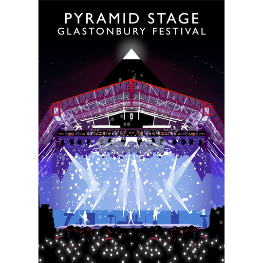 Pyramid Stage by Richard O'Neil - Graphic Art Print on Paper