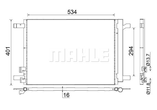Condenser Air Conditioning 8FC351343-114 by BEHR