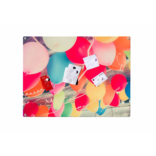 Balloons Magnetic Wall Mounted Photo Memo Board