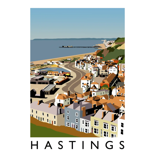 Hastings - Graphic Art Print on Paper
