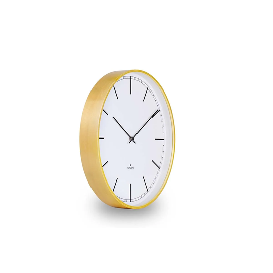 Huygens Wood Index Clock - White/45Cm
