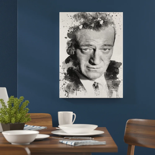 'John Wayne Head Shot' Graphic Art Print Poster