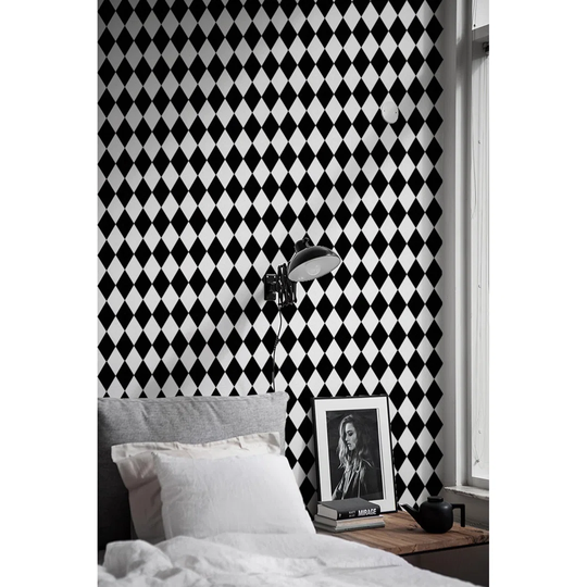 Ainzley Harlequin Geometric Wallpaper