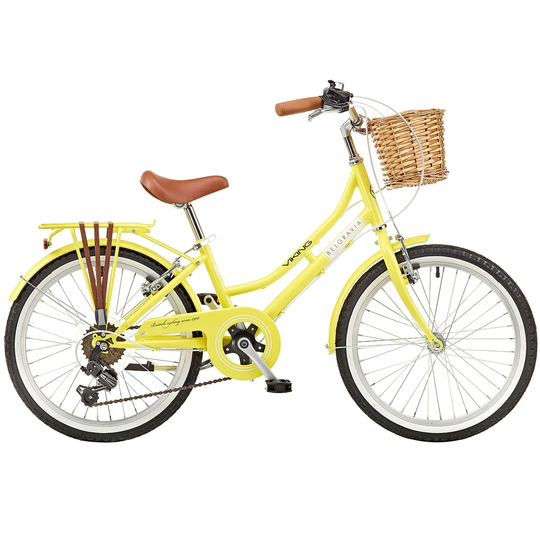 Viking Belgravia Girls Traditional Heritage 20" Wheel 6 Speed Bike - Lemon