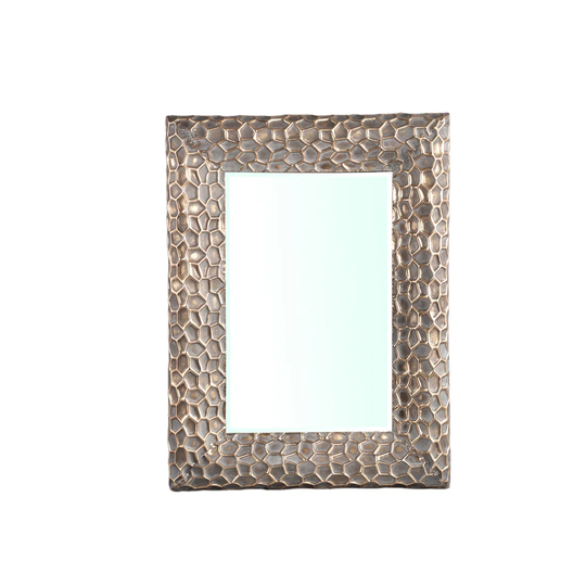 Veloz Metal Framed Wall Mounted Accent Mirror in Bronze