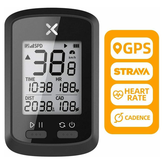 XOSS G+ GPS SMART BIKE CYCLING COMPUTER Bluetooth LCD Display Waterproof IPX7 UK