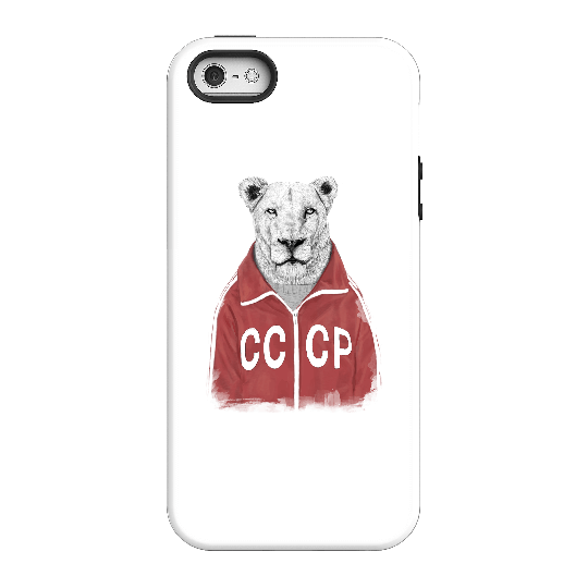 Balazs Solti CCCP Lion Phone Case for iPhone and Android - iPhone 5/5s - Tough Case - Gloss