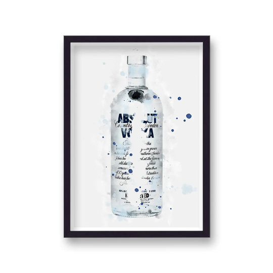 Spirit Graphic Splash Absolute Vodka Inspired by Vouvart - Picture Frame Graphic Art