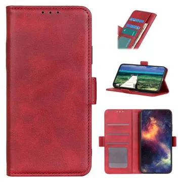 Honor Magic4 Wallet Case with Magnetic Closure - Red