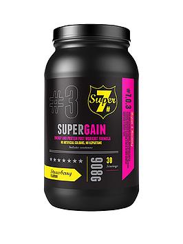 Super 7 Super Gain Strawberry Post-Workout Recovery And Gain Enhancer - 908 Grams