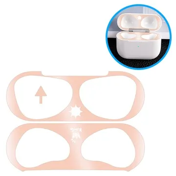 Metal Decorative Sticker for AirPods 3 - Sun / Rose Gold