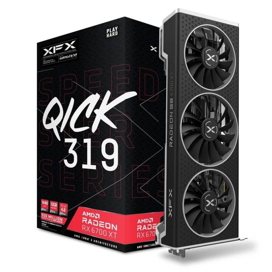 XFX Radeon RX 6700XT 12GB QICK 319 BLACK Graphics Card