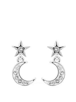 Jon Richard Silver Plated Swarovski Celestial Earrings