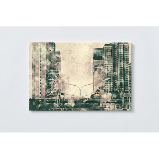 City Magnetic Wall Mounted Cork Board