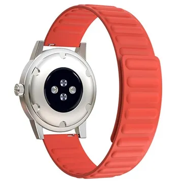 Samsung Galaxy Watch4/Watch4 Classic/Watch5 Magnetic Silicone Sports Strap - Orange