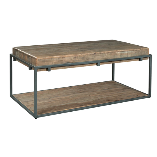 Branton Floor Shelf Coffee Table with Storage