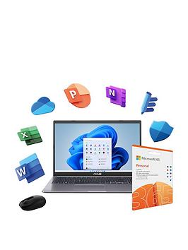 Asus X515Ja-Ej3921W, Intel Core I5, 8Gb Ram, 512Gb Ssd, 15.6In Full Hd Laptop With Microsoft 365 Personal (12 Months) And Microsoft 1850 Wireless Mouse Included &Ndash; Grey