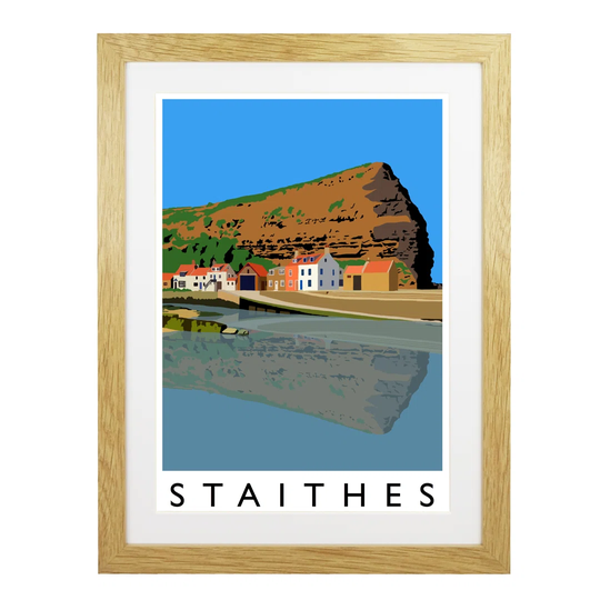 'Staithes 2' by Richard O'Neil - Graphic Art Print on Paper